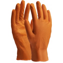 Rękawice nitrylowe Nitrax Grip orange 5pack