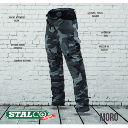Spodnie robocze Moro odpinane 2w1 Stalco