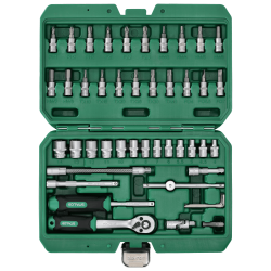 Zestaw kluczy nasadowych 48 elementów Stalco S-54015
