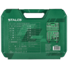 Zestaw kluczy nasadowych i bitów 1/2" i 1/4" 94 elementy Stalco S-54017